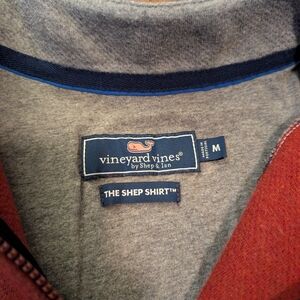 Vineyard Vines Red and Gray Shep Shirt